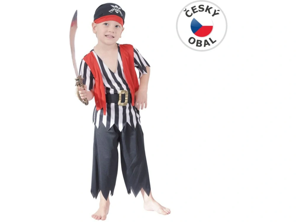Kostým na karneval Pirát,92-104cm