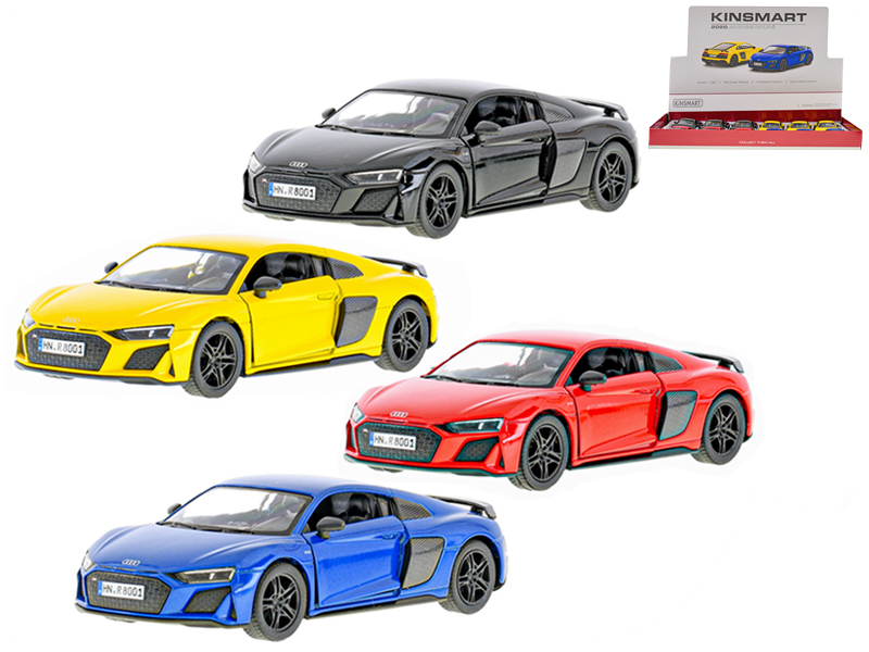 Audi R8 coupe kov 1:36 13cm na zpětný chod 4barvy