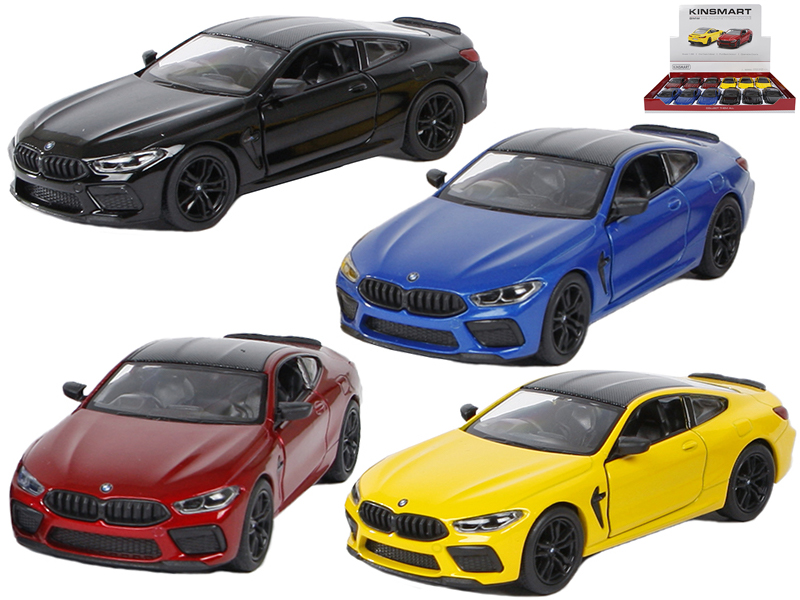 BMW M8 1:38 kov 12,5cm na zpětný chod 4barvy 