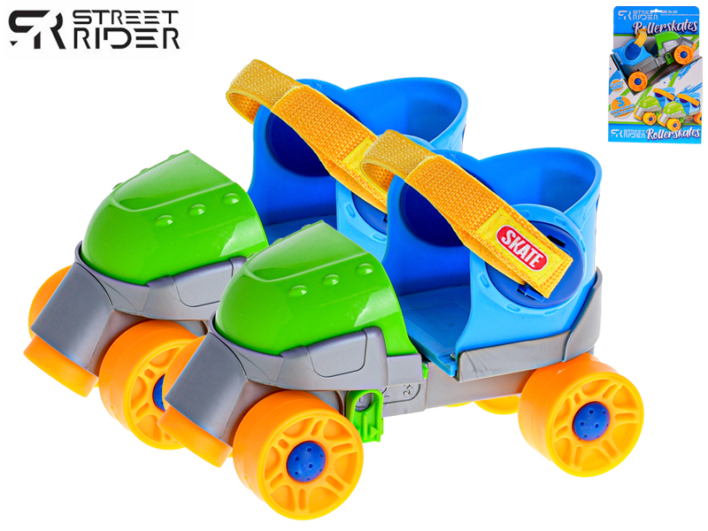 Street Rider kolečkové brusle junior modro/zelené vel. 24-30 v krabičce
