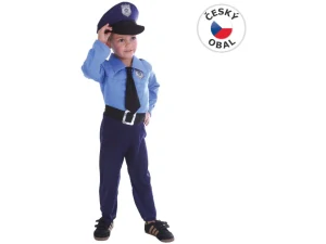 Kostým na karneval policita, 92-104cm