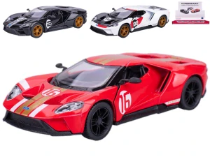 Kinsmart Ford GT Heritage Edition 12,5cm 1:38 kov zpětný chod 3barvy
