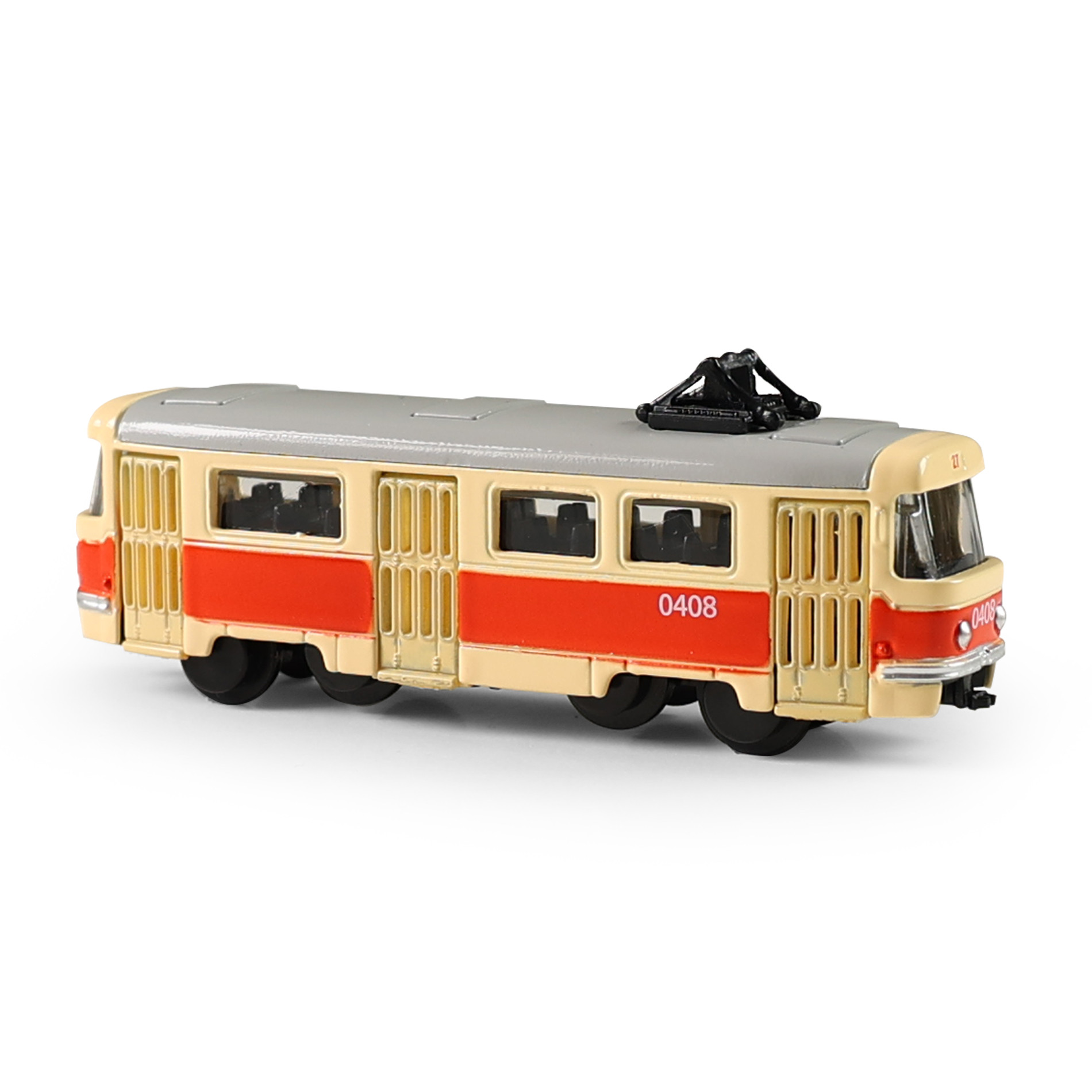  Kovová česká retro tramvaj mini 8.5 cm      