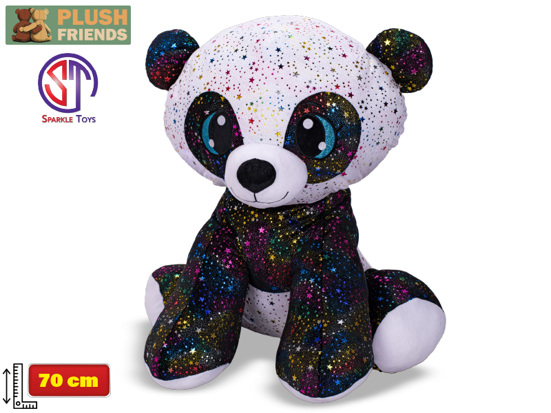 Plush Friends Star Sparkle panda plyšová 70cm sedící 0m+