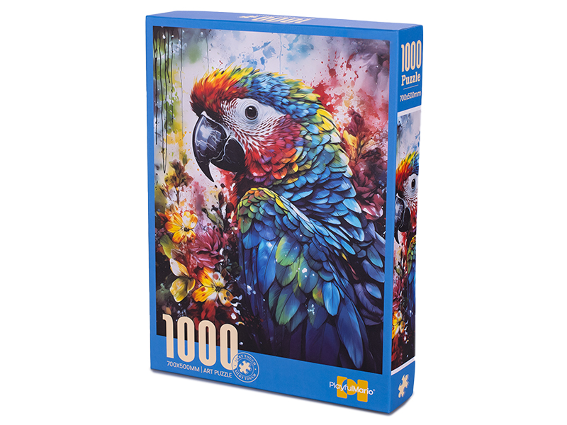 Puzzle papoušek 70x50cm 1000dílků v krabičce