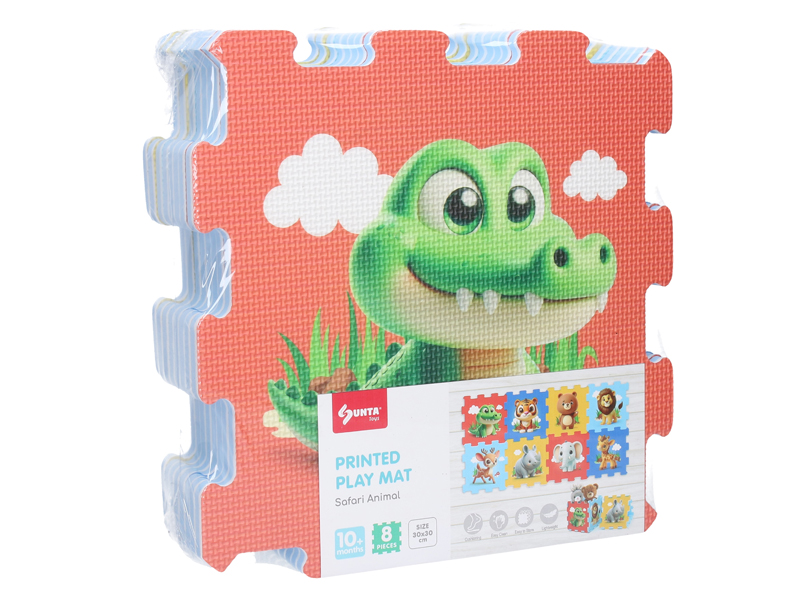  Puzzle podložka pěnová zoo 8ks 10m+ ve fólii
