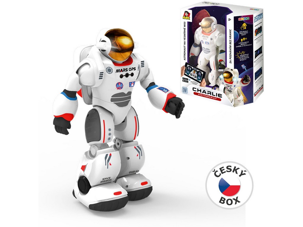  Robot astronaut Charlie, s naučnou aplikací, 29,5 cm