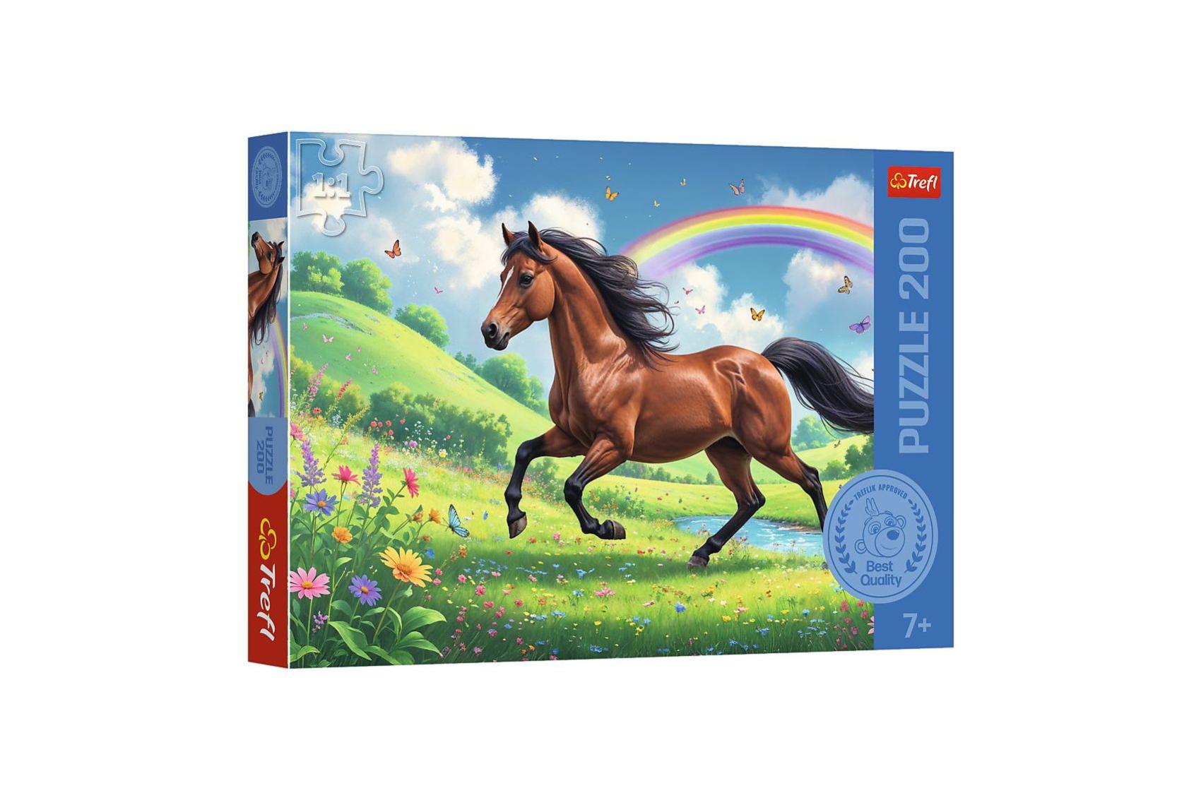Puzzle Důstojný kůň 200 dílků 48x34cm v krabici 33x23x4cm