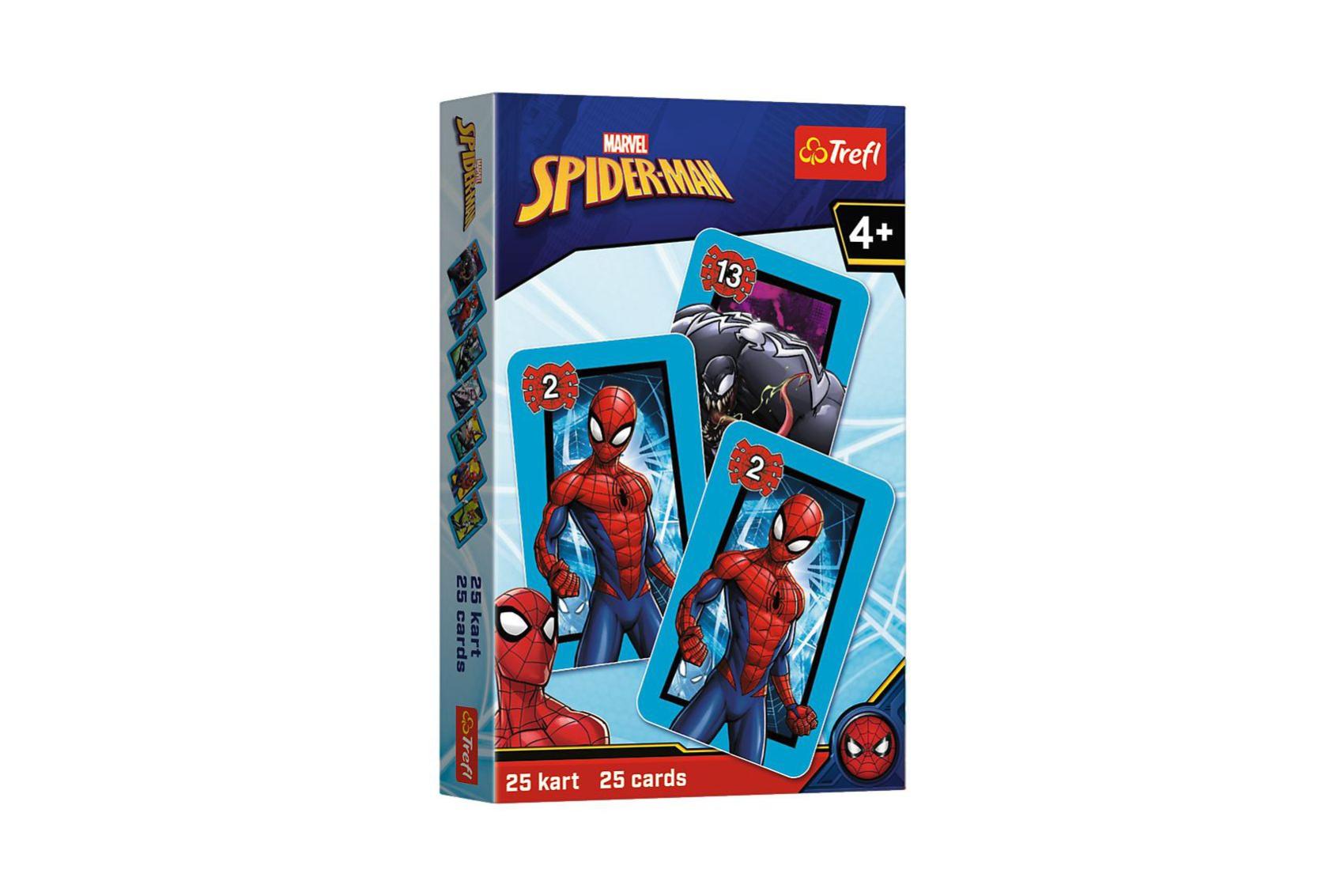 Černý Petr Spiderman společenská hra - karty v krabičce 6x9cm