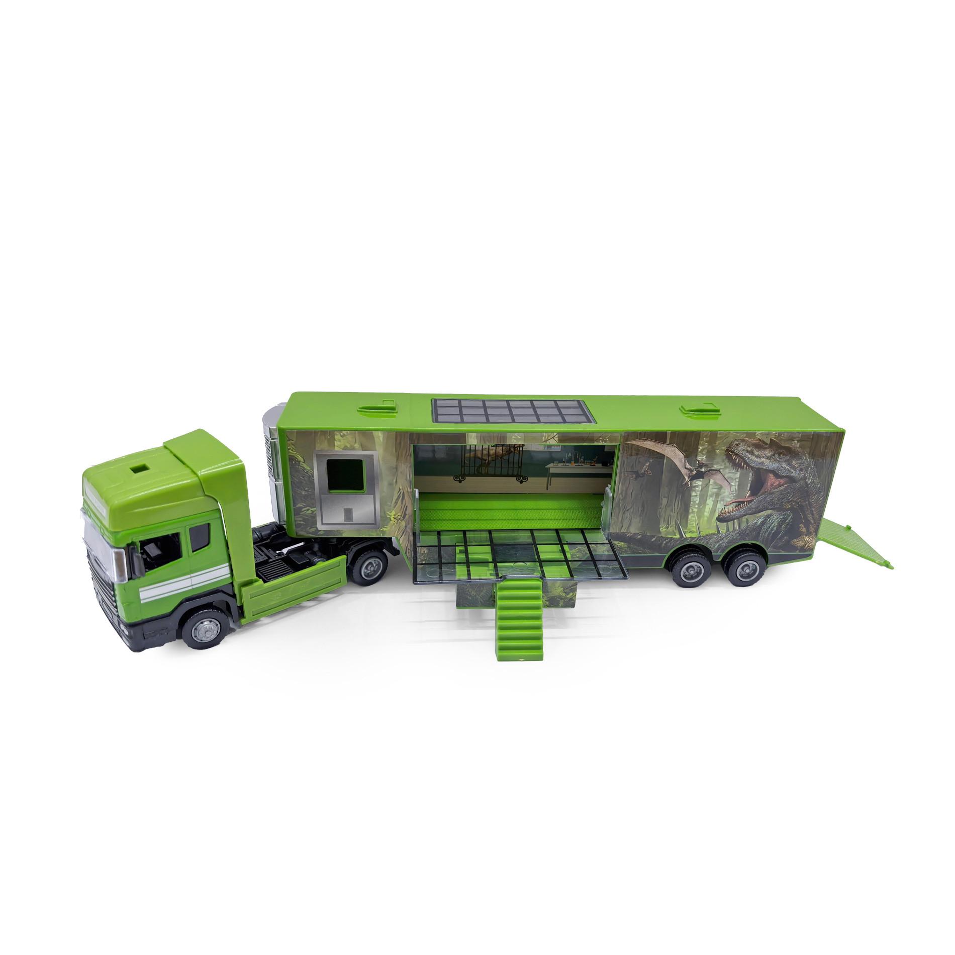 Auto kamion kov/plast s motivem dinosaura II.