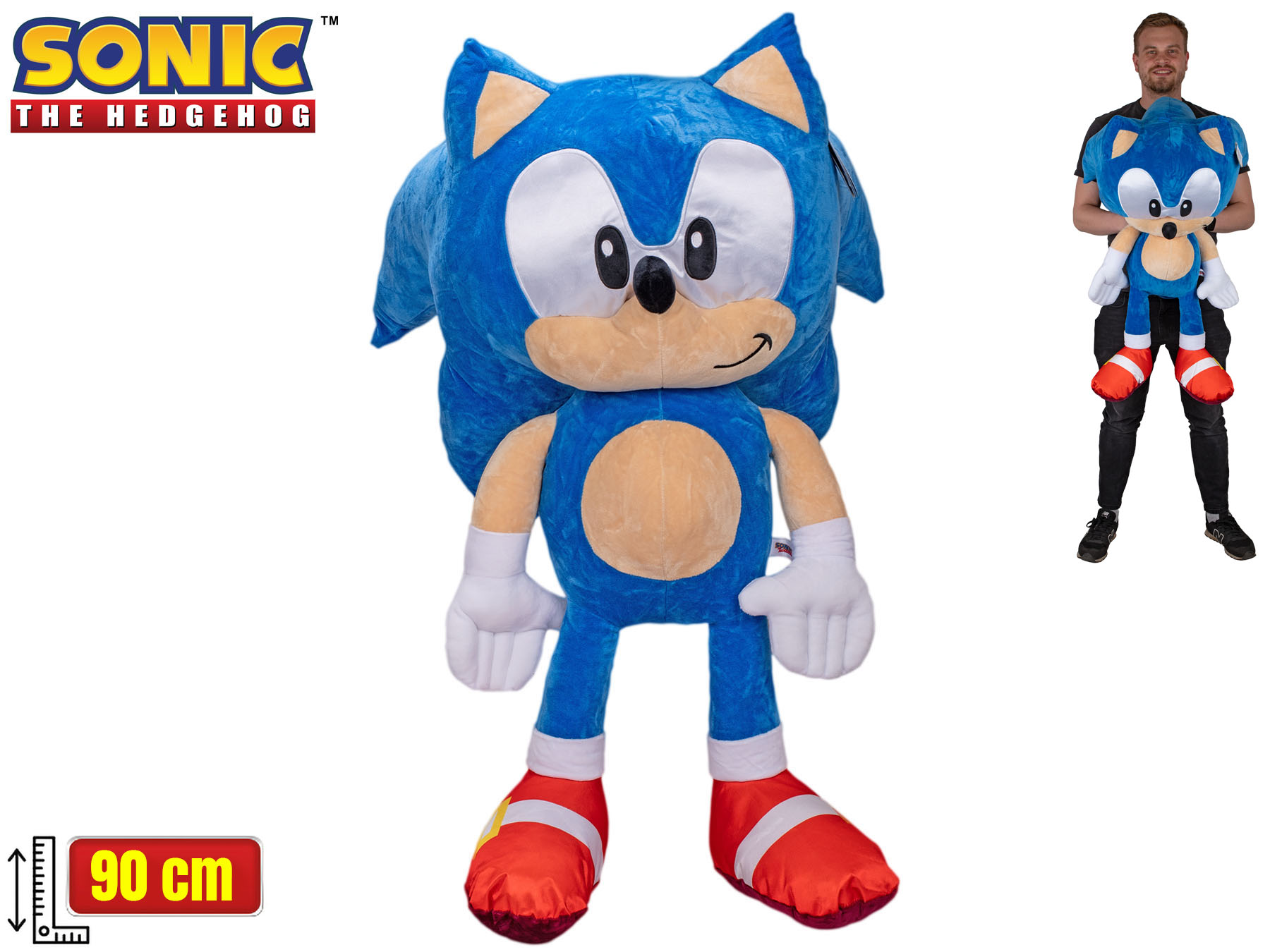 Sonic classic plyšový 90cm 0m+