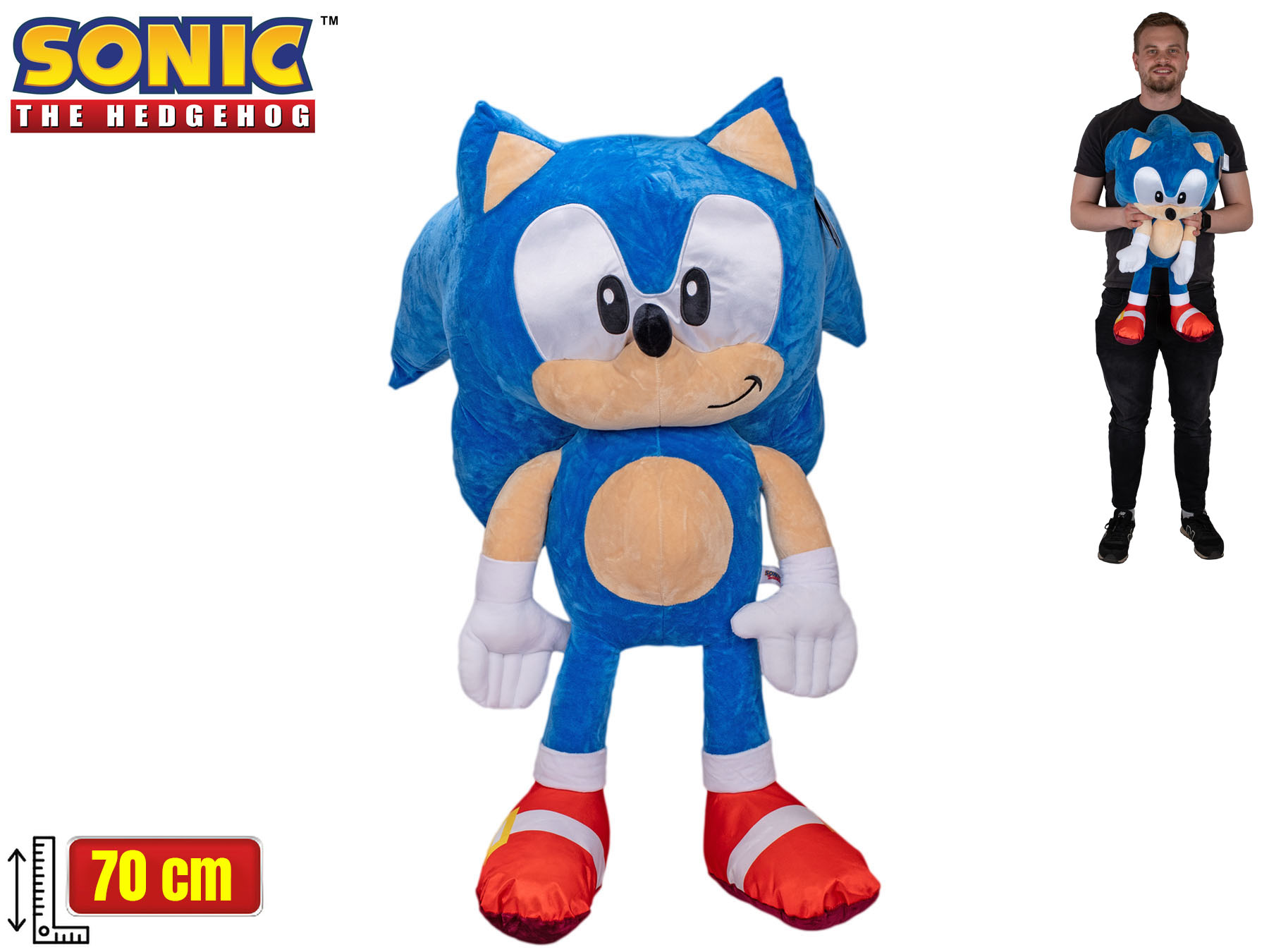 Sonic classic plyšový 70cm 0m+