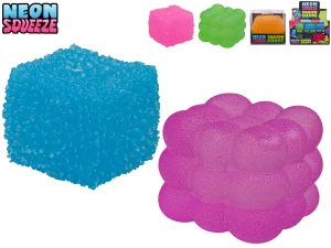 264622305 * Neon Squeeze kostka strečová sugar 5cm 2druhy 5barev v krabičce