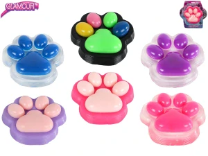 264622249 * Kočičí tlapka 17cm giga strečová 500g 6barev na kartě
