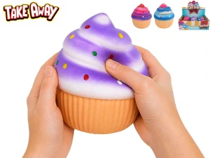 264622234 * Mega squeeze cupcake strečový 13cm 3barvy