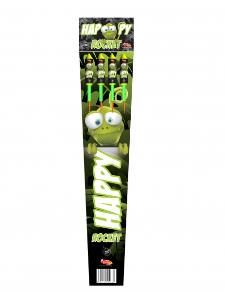  Rakety Happy rocket 1/4 - 4 různobarevné efekty