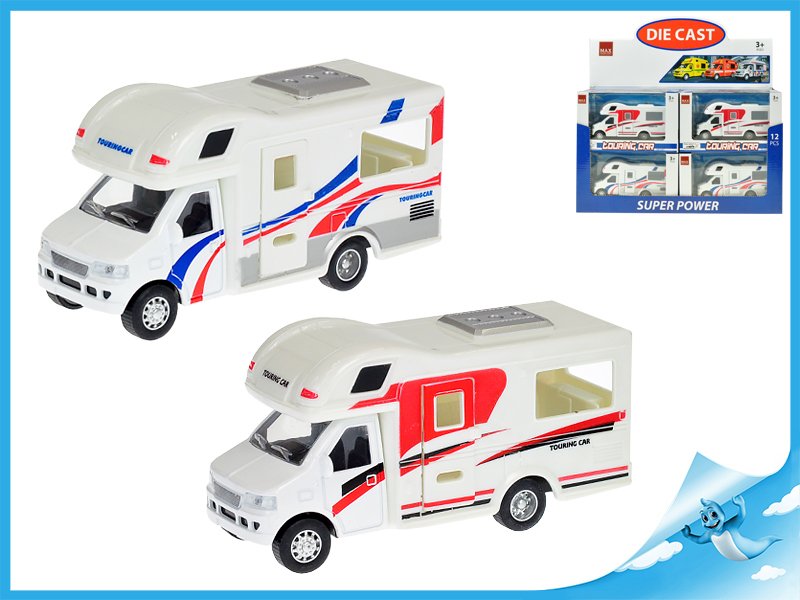Auto camping 13cm kov zpětný chod 2barvy v krabičce 12ks v DBX