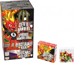 Pekelné bouchací kuličky - Baleni obsahuje 50 krabiček / krabička 50 kuliček   